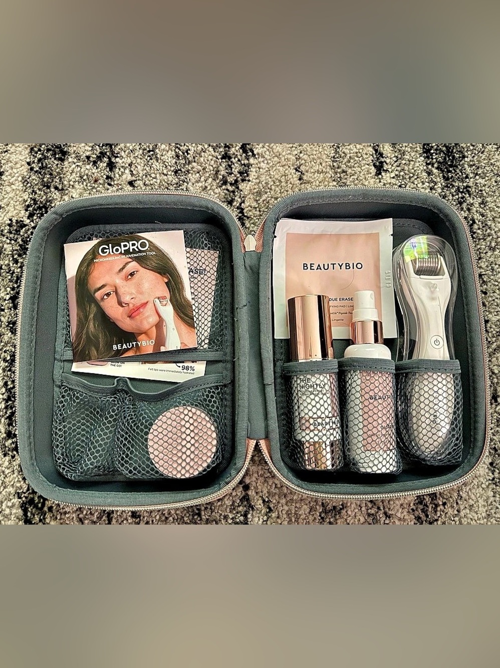 BEAUTYBIO GloPRO Pack N Glo Complete Microneedling Set Microneedling Set Pink